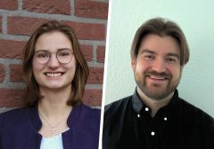 Sophie Borcherding und Victorio Zeidler absolvieren Ende 2026 ihren Abschluss zum Bachelor Professional in Media/Print.